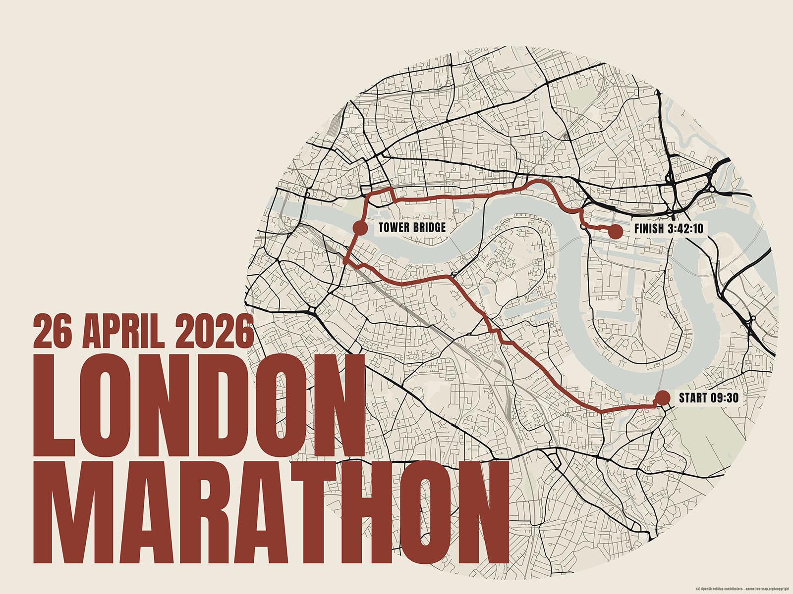 The miles you ran, on the wall